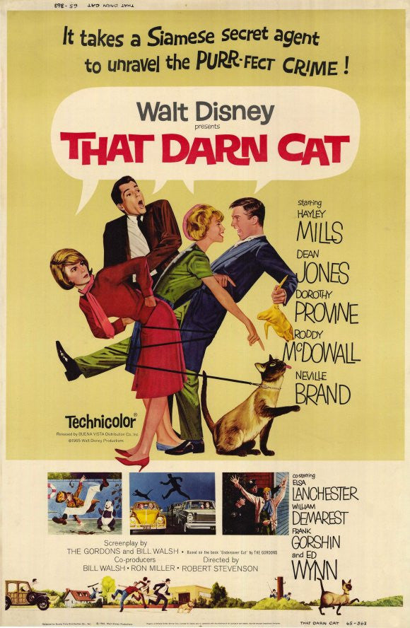 That Darn Cat Movie Poster Print (11x17) - Pop Culture Graphics