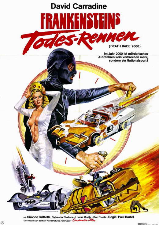 Death Race 2000 Movie Poster Print showcasing an iconic film scene.