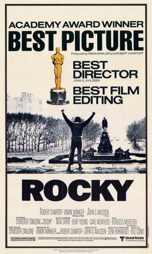Rocky Movie Poster Print showcasing the iconic boxer in action.