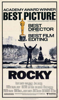Rocky Movie Poster Print showcasing the iconic boxer in action.