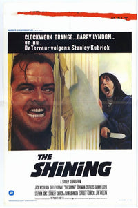 The Shining Movie Poster Print featuring iconic horror imagery.