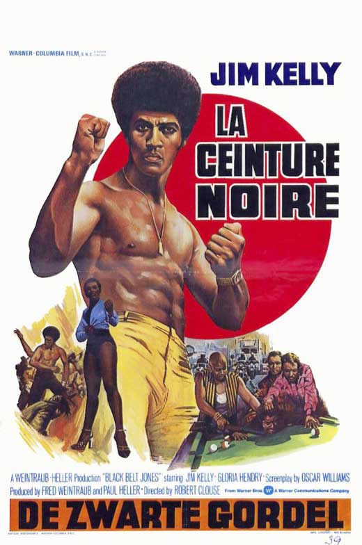 Black Belt Jones Movie Poster Print showcasing classic martial arts film art