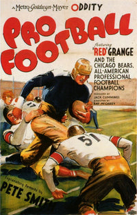 Pro Football Movie Poster Print showcasing vibrant football action.