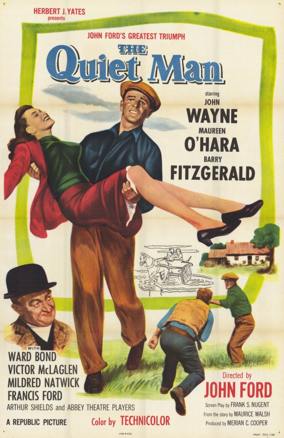 The Quiet Man movie poster print showcasing classic film art.