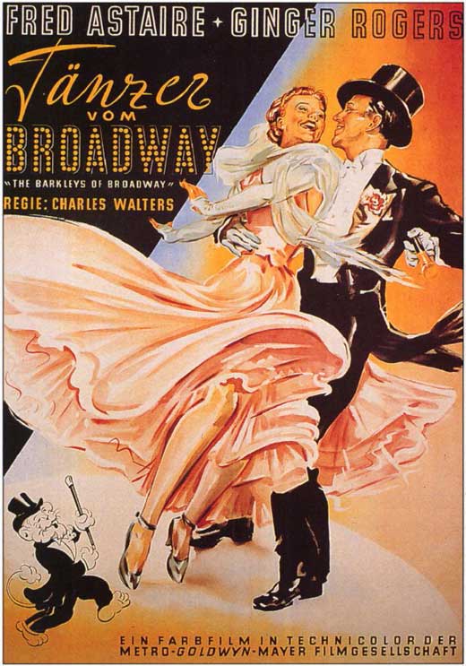 The Barkleys of Broadway Movie Poster Print showcasing vintage cinema art.