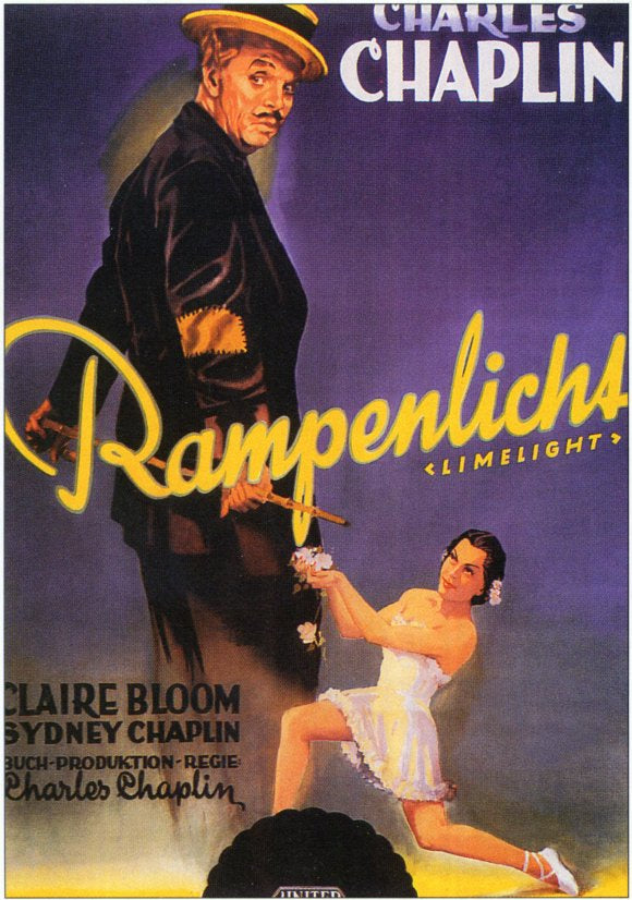 Limelight Movie Poster Print showcasing classic film art.
