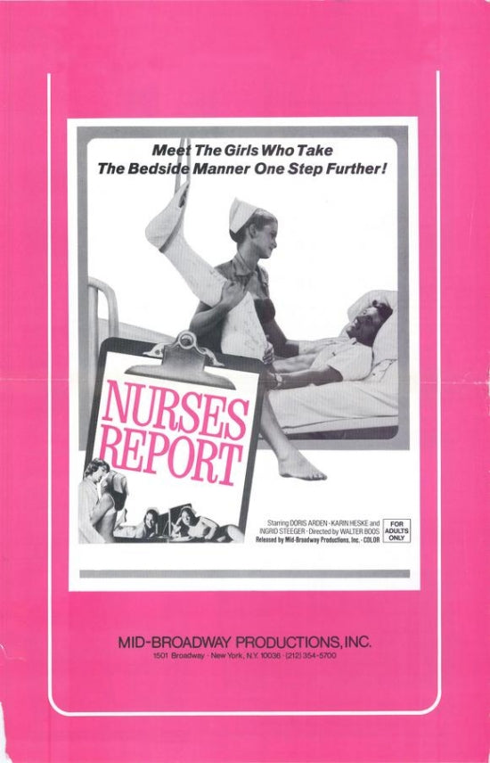 Nurses Report Movie Poster Print showcasing cinematic art.