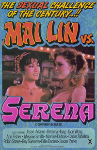 Mai Lin vs Serena Movie Poster Print showcasing sports rivalry.