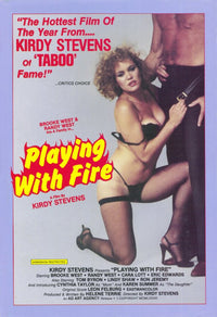 Playing With Fire Movie Poster Print featuring dramatic artwork.