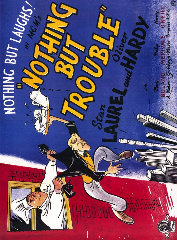 Nothing But Trouble Movie Poster Print featuring vibrant colors and iconic imagery.