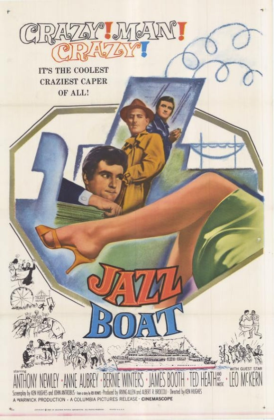 Jazz Boat Movie Poster Print showcasing vibrant jazz culture.