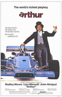 Arthur Movie Poster Print featuring classic comedy artwork.
