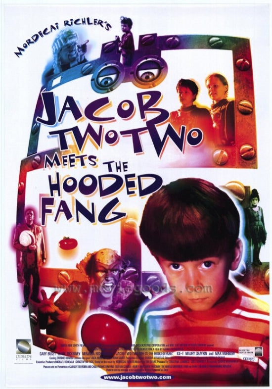 Jacob Two Two Meets the Hooded Fang Movie Poster featuring vibrant colors and whimsical design.