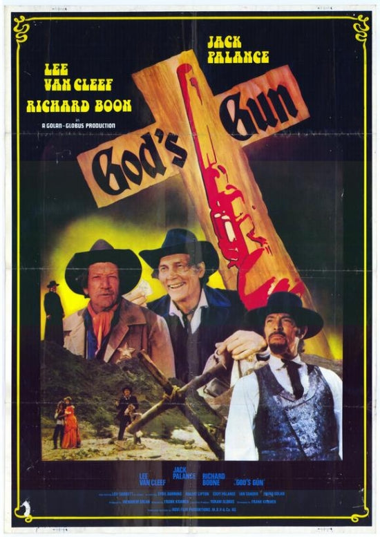 Gods Gun Movie Poster Print, vibrant cinema artwork, available in multiple sizes.