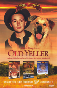 Old Yeller Movie Poster Print featuring classic film art.
