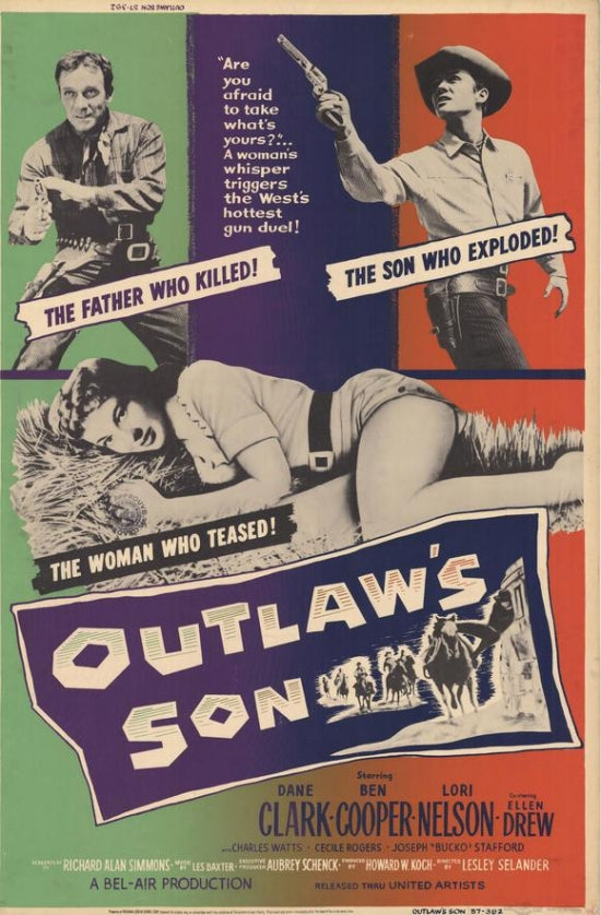 Outlaw's Son Movie Poster Print showcasing thrilling movie art.