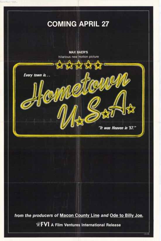 Hometown U.S.A. Movie Poster Print showcasing vibrant small-town Americana.