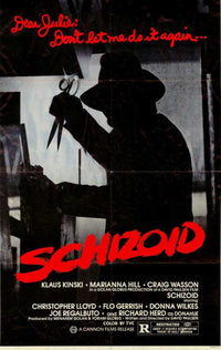 Schizoid Movie Poster Print featuring vibrant colors and captivating design.
