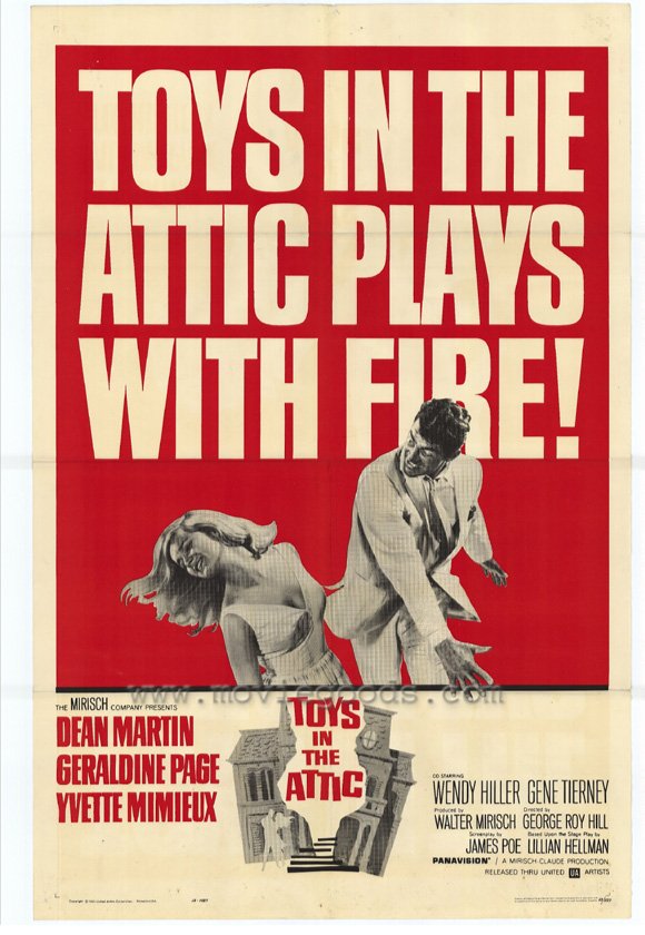 Toys in the Attic Movie Poster Print featuring whimsical artwork.