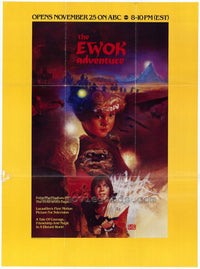 The Ewok Adventure Movie Poster Print showcasing iconic characters and adventure theme.
