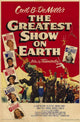 The Greatest Show on Earth Movie Poster Print featuring vibrant circus imagery.