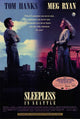 Sleepless in Seattle Movie Poster Print featuring iconic romantic film design.