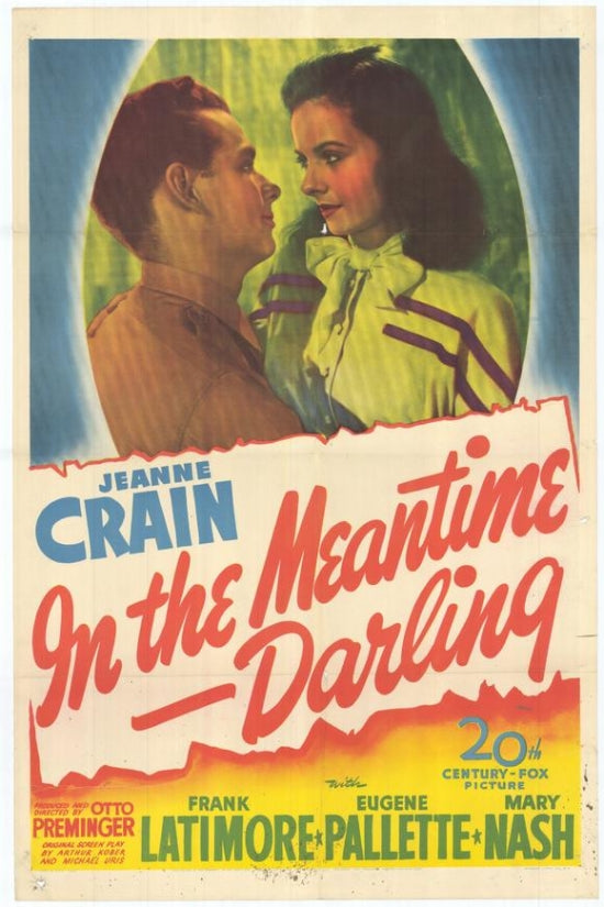In the Meantime Darling Movie Poster Print showcasing vibrant colors and cinematic charm.