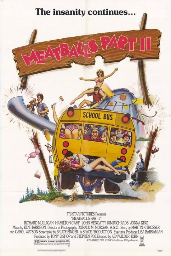 Meatballs 2 Movie Poster Print showcasing vibrant comedy art.