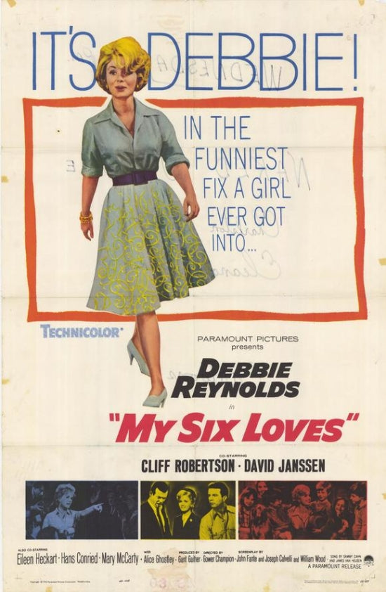 My Six Loves Movie Poster Print showcasing classic film imagery.