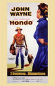 Hondo Movie Poster Print showcasing classic Western film art.