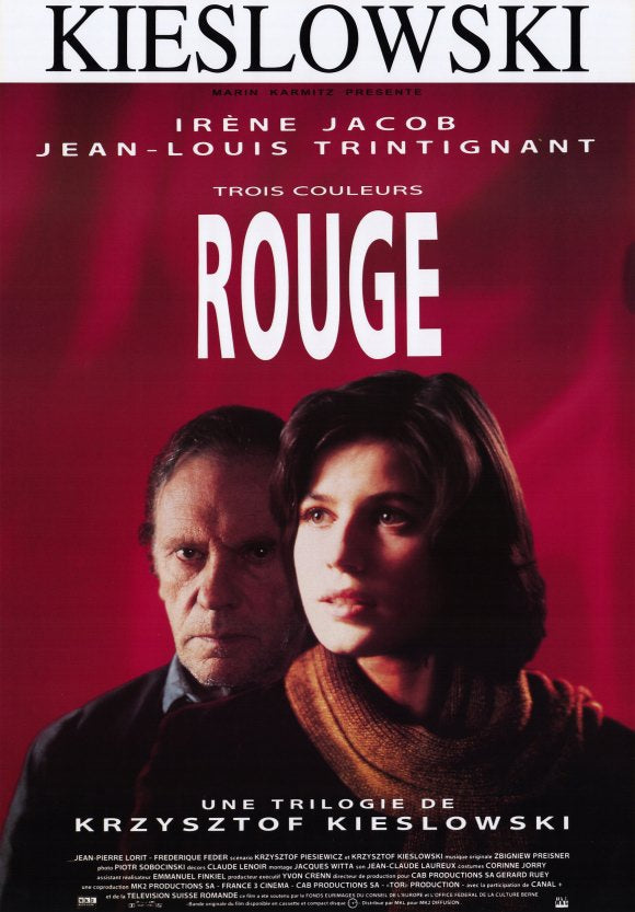 Trois Couleurs: Rouge Movie Poster Print showcasing cinematic artistry.