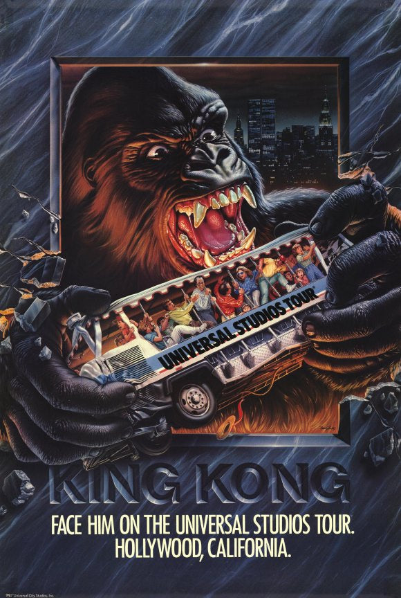 Universal Studios Tour Movie Poster Print featuring vibrant cinematic imagery.