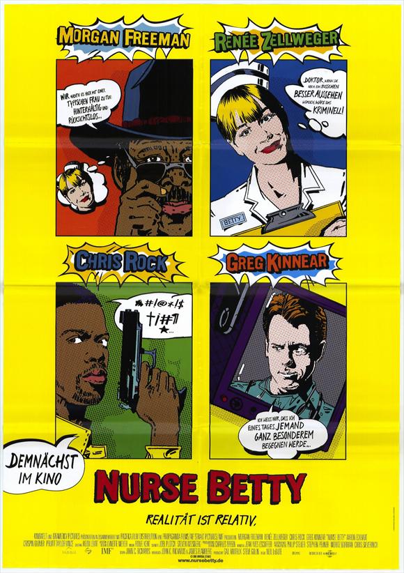 Nurse Betty Movie Poster Print showcasing vibrant artwork