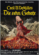 The Ten Commandments Movie Poster Print featuring classic film imagery.