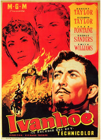 Ivanhoe Movie Poster Print showcasing classic film art.