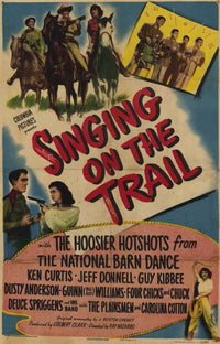 Singing On the Trail Movie Poster Print showcasing classic cinema.