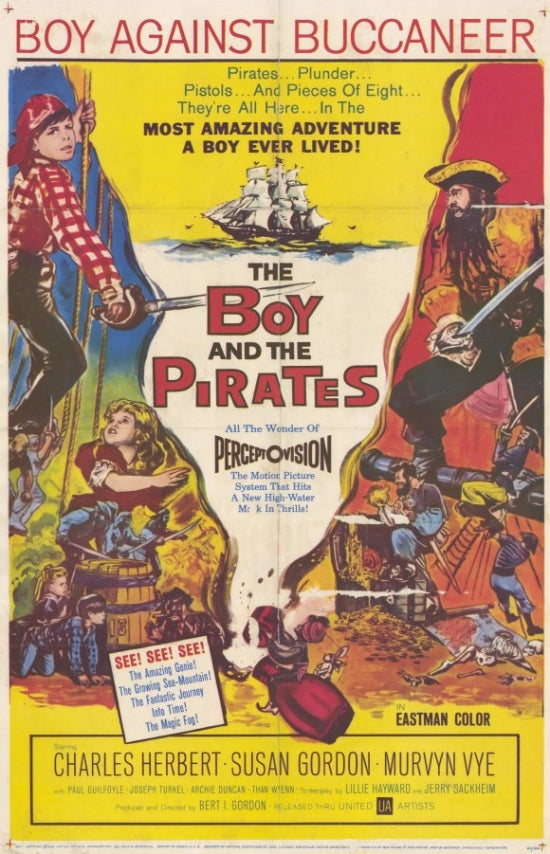 The Boy and the Pirates movie poster print showcasing a pirate adventure.