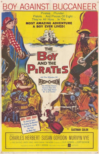 The Boy and the Pirates movie poster print showcasing a pirate adventure.