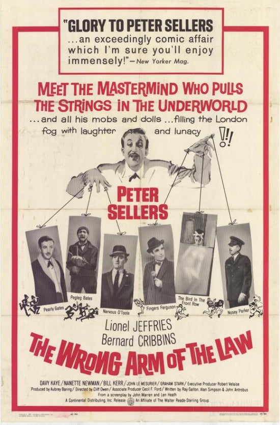 The Wrong Arm of the Law Movie Poster Print featuring classic cinema art.