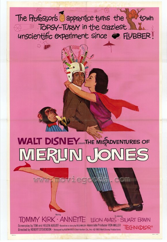 The Misadventures of Merlin Jones Movie Poster Print