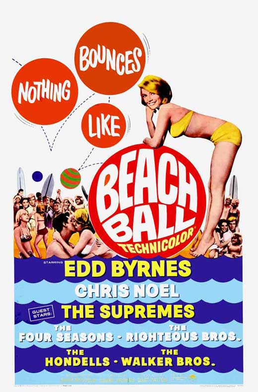 Vibrant Beach Ball Movie Poster Print capturing summer fun.