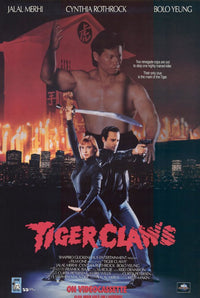 Tiger Claws Movie Poster Print featuring action artwork.