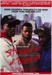 Straight Out of Brooklyn Movie Poster Print showcasing urban culture