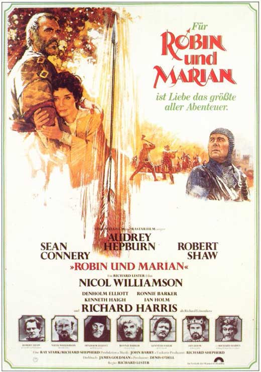 Robin and Marian Movie Poster Print showcasing classic adventure and romance.