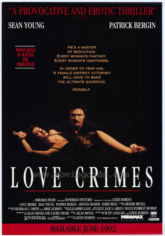 Love Crimes Movie Poster Print featuring vibrant imagery