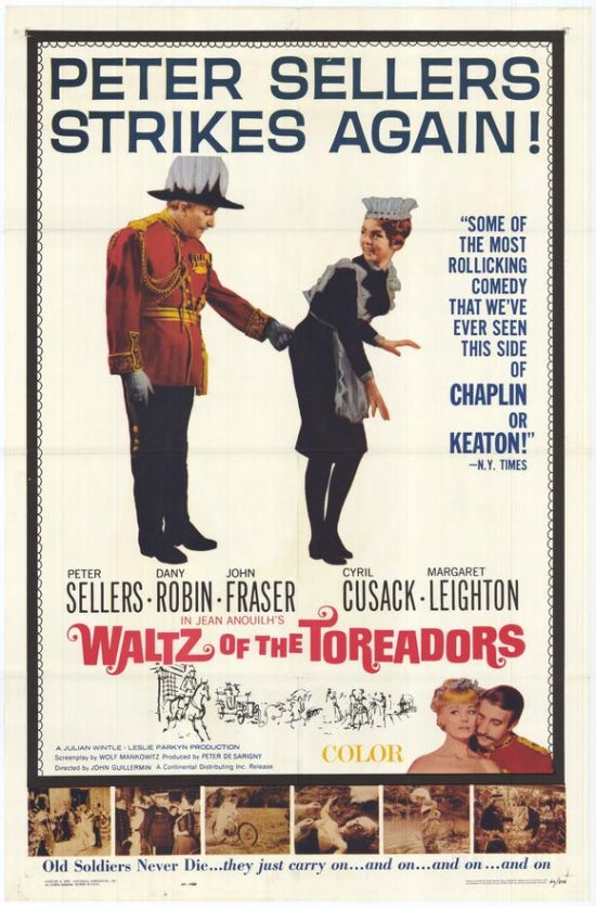 Waltz of the Toreadors vintage movie poster art print.