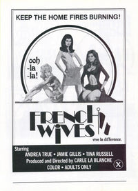 French Wives Movie Poster Print showcasing cinematic art
