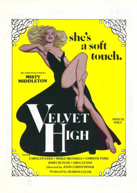Velvet High Movie Poster Print showcasing vibrant colors and cinematic imagery.