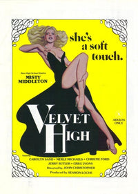 Velvet High Movie Poster Print showcasing vibrant colors and cinematic imagery.