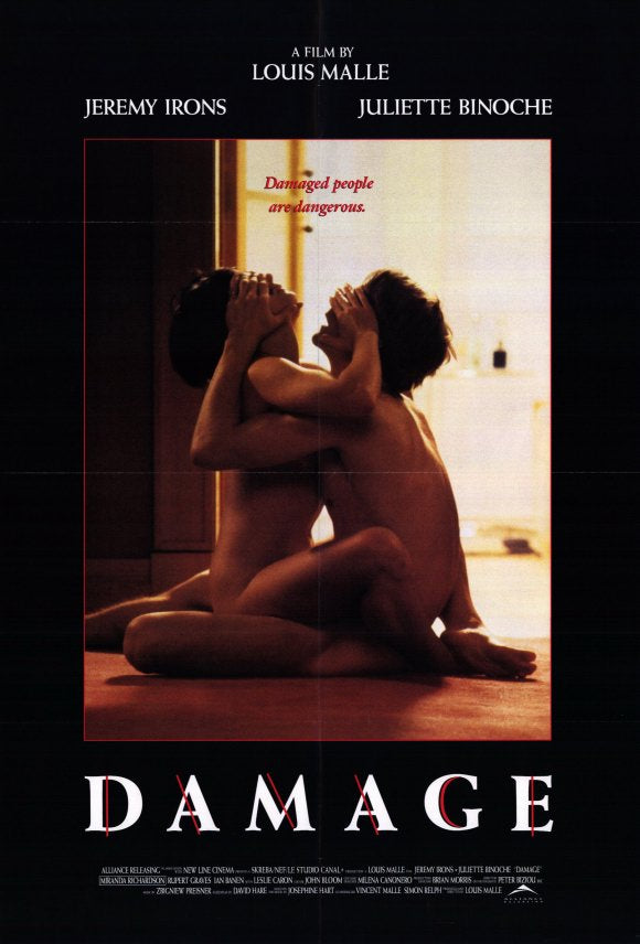 Damage Movie Poster Print showcasing captivating cinematic art.